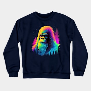 Bigfoot Forest Silhouette Crewneck Sweatshirt